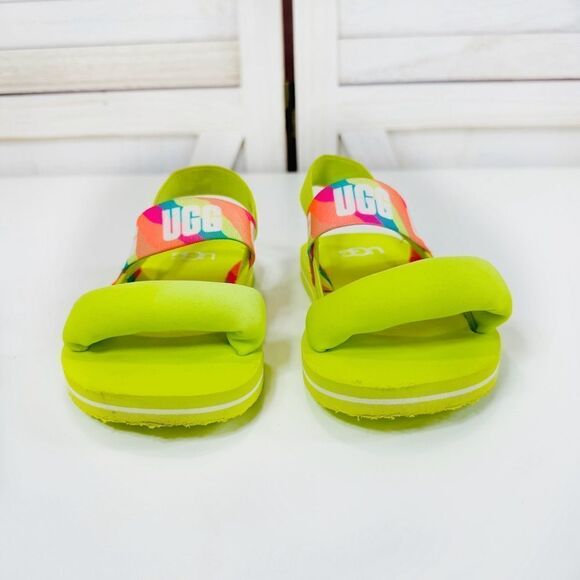Ugg Child Zuma Sling Sandal Neon Green Toddler 8 - Picture 4 of 11